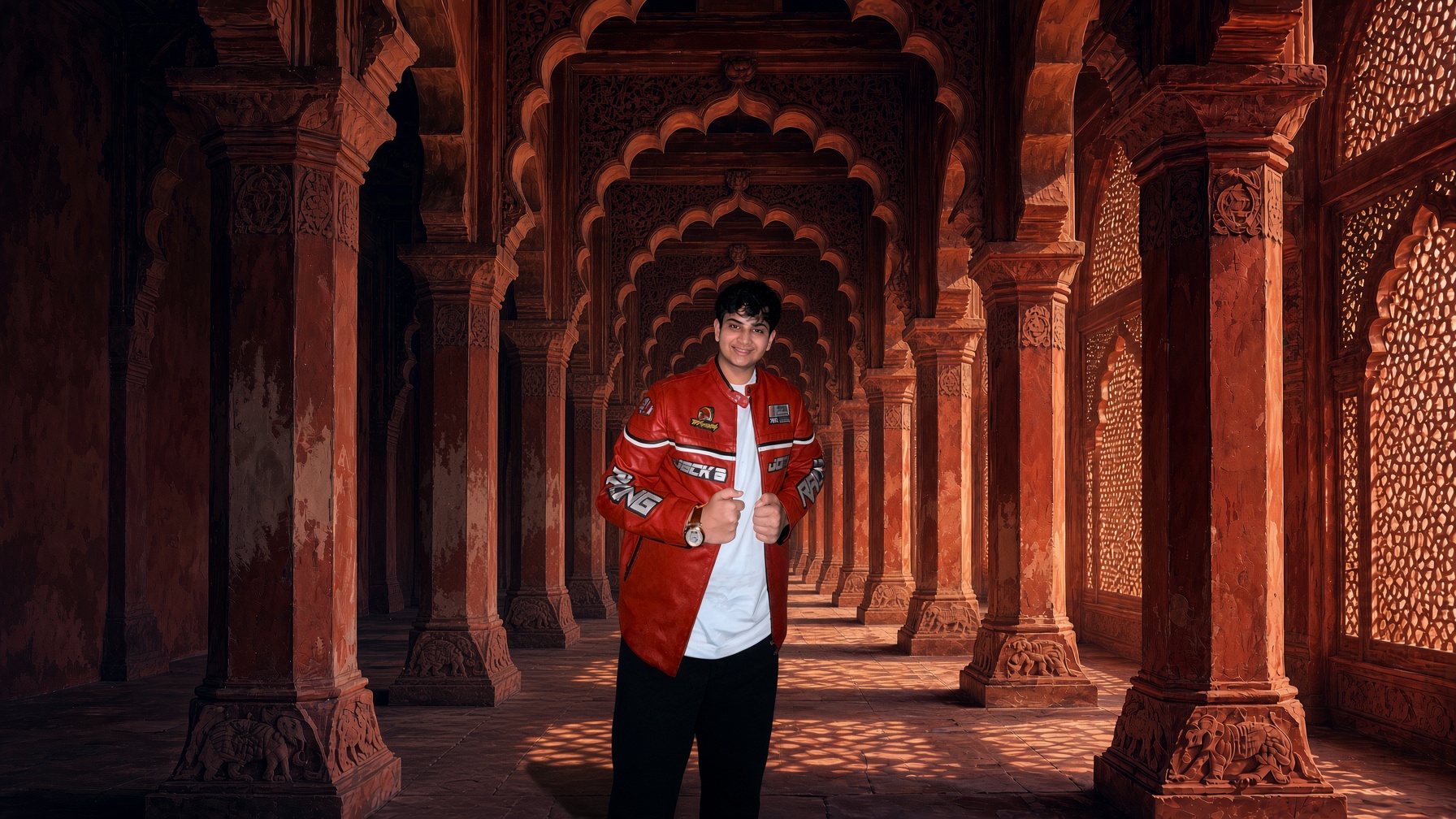 Aditya Sharma in the palace vault.